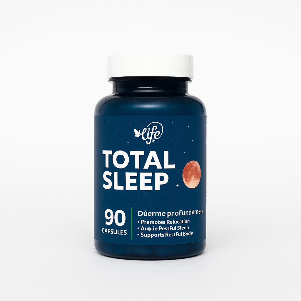 Total Sleep – 90 Cápsulas Naturales para Dormir Mejor