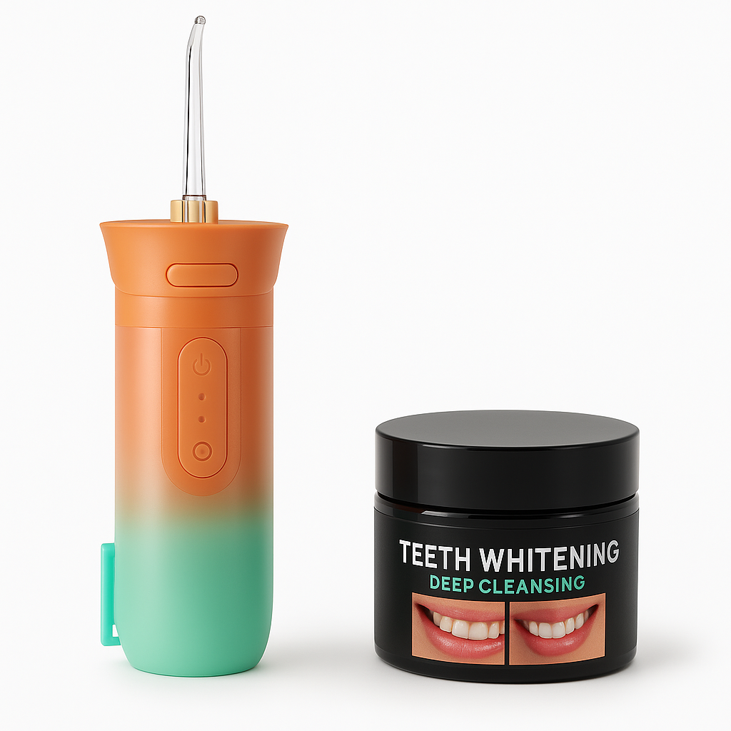 Combo Premium Sonrisa Perfecta - Irrigador Dental + Blanqueador Natural